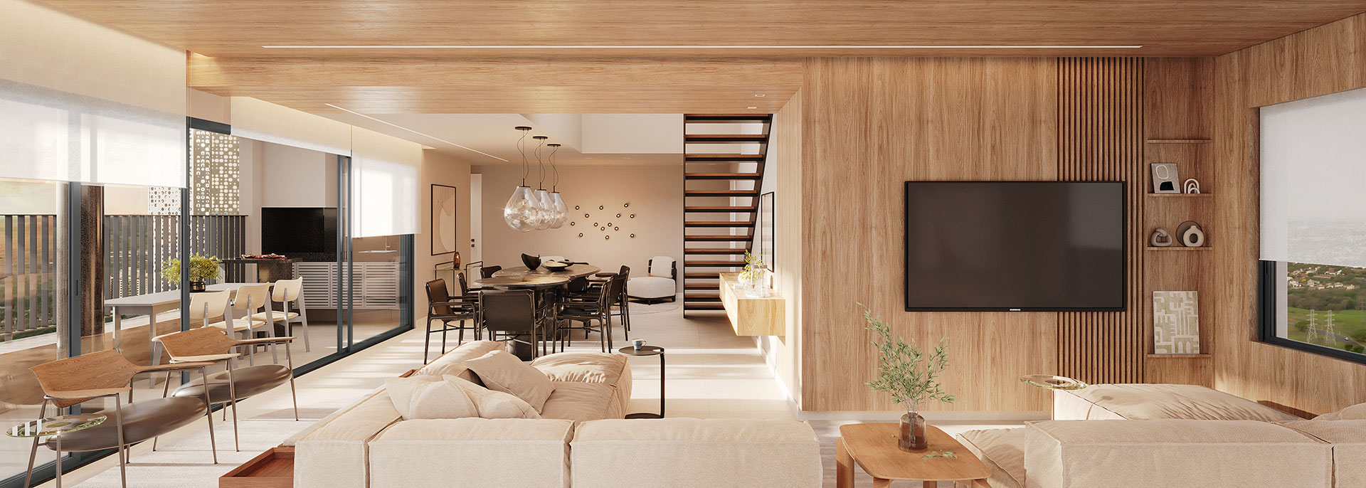 Apartamento Cobertura 1 - Estar/Jantar