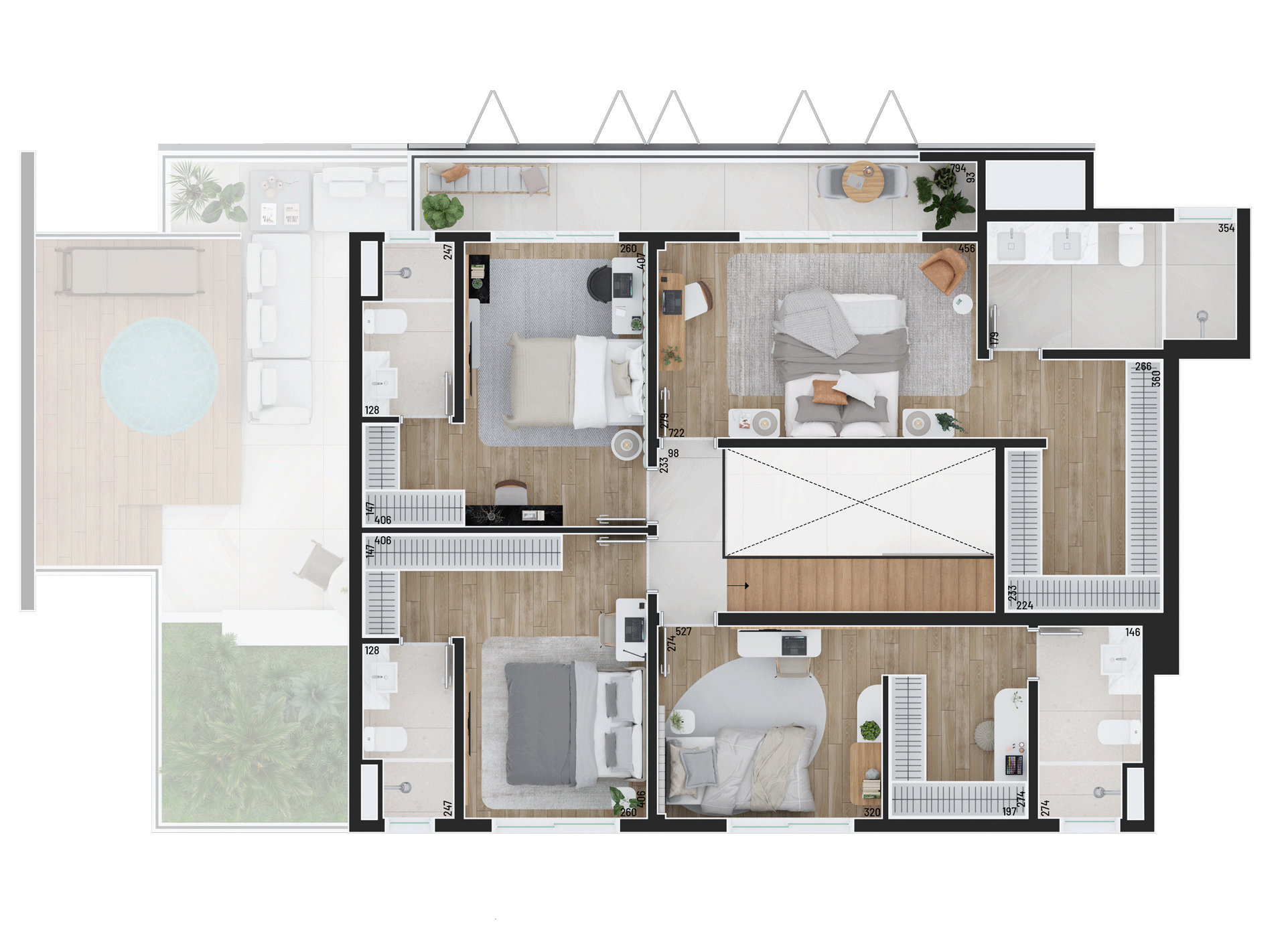 Apto Cobertura Superior