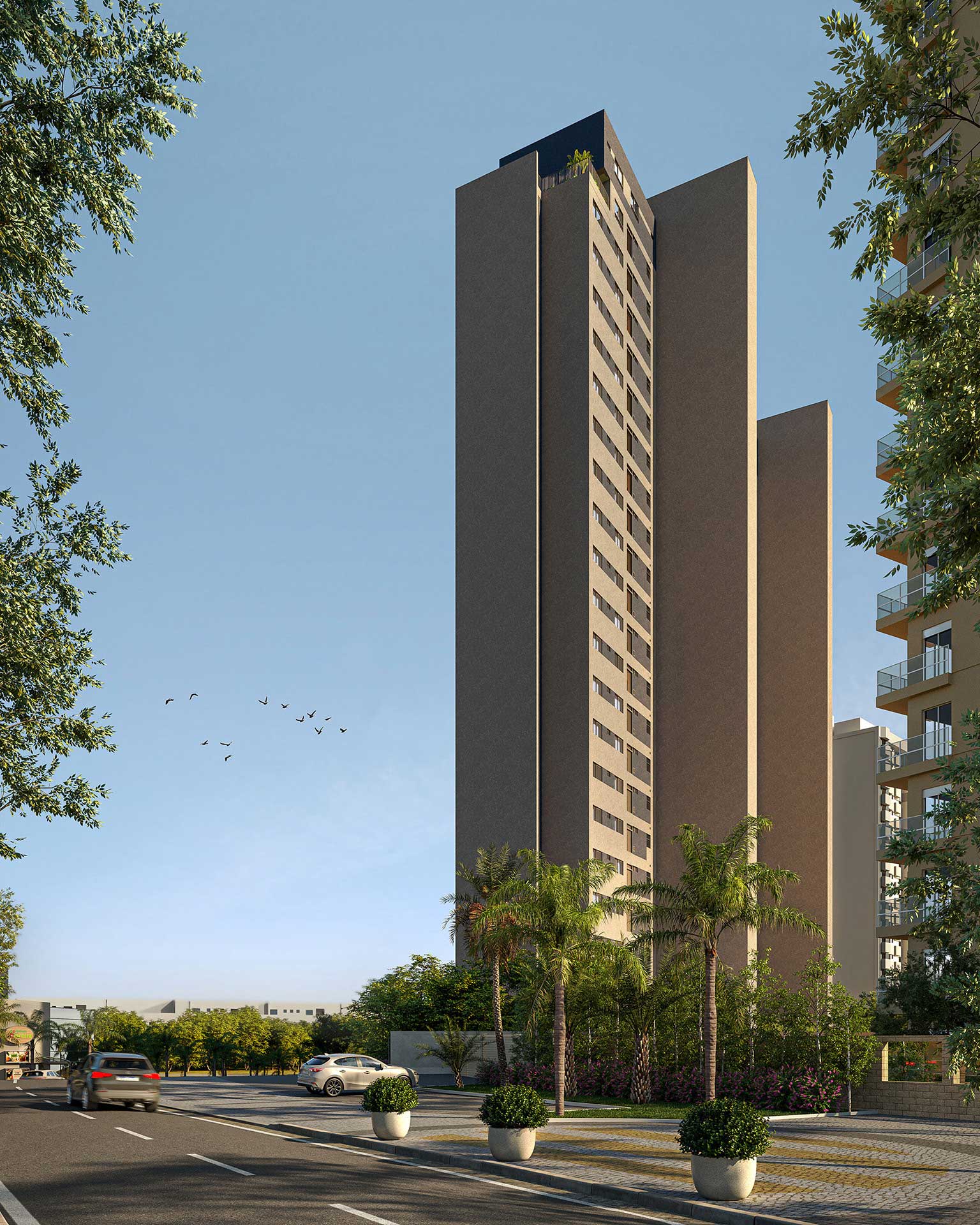 Fachada Posterior - Observador